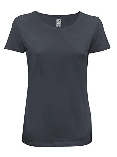 CHEMAGLIETTE! - ABBIGLIAMENTO E PERSONALIZZAZIONI Chemagliette T Shirt Donna Maglietta Manica Corta Cotone, Tshirt Maglia Maniche Corte da Lavoro, T-Shirt Tinta Unita Stampabili Girocollo, Maglia Basic Evolution T