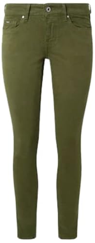 Pepe Jeans Soho, Pantaloni Donna, Verde (Thyme), 24W / 28L