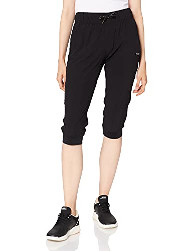 CMP Pantaloni sportivi a 3/4 da donna, Nero, 44