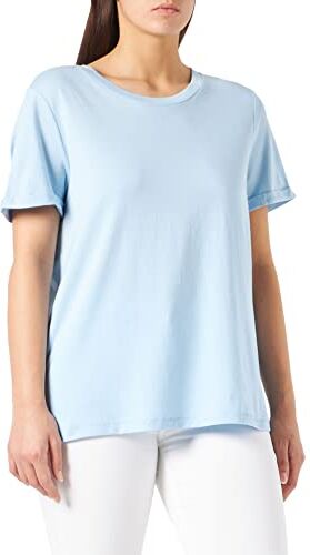 Vero Moda Vmpaula S/S T-Shirt Ga Noos Camicia da Donna, Campanello Blu, S