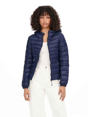 Only Onltahoe Hood Jacket Otw Noos Giacca, Maritime Blue, S Donna