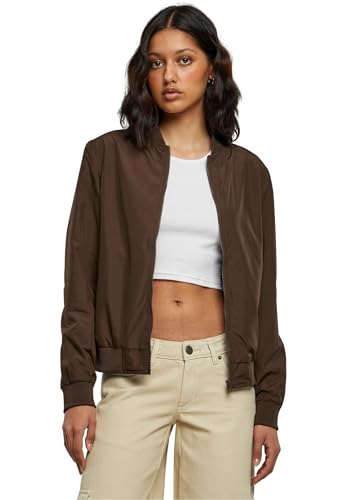 Urban Classics Ladies Light Bomber Jacket Giaca, Marrone, XS Donna