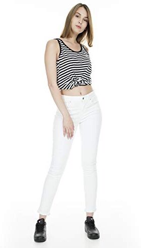 Levis 721 High Rise Skinny Jeans, Western White, 24W / 30L Donna