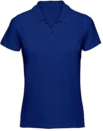 CHEMAGLIETTE! - ABBIGLIAMENTO E PERSONALIZZAZIONI Chemagliette Polo Donna Manica Corta Maglia Abbigliamento da Lavoro, T Shirt 100% Cotone Piquet, Maglietta Tinta Unita con Colletto e Bottoni Evolution