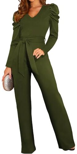 Coloody Tute da Donna Monopezzi e Tutine da Donna Lunghe a Gamba Larga con Cintura Pantaloni Lungo Elegante Jumpsuit