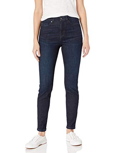 Amazon Essentials Jeans Skinny a Vita Alta Donna, delavé Scuro, 46-48