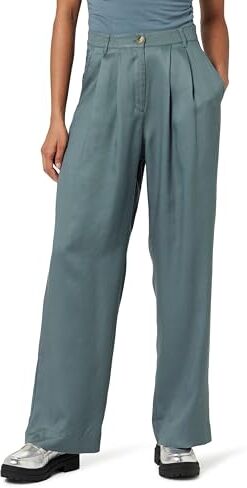 The Drop Amalia Relaxed Pleated Trousers Pantaloni, Tempo Tempestoso, 3XL Plus