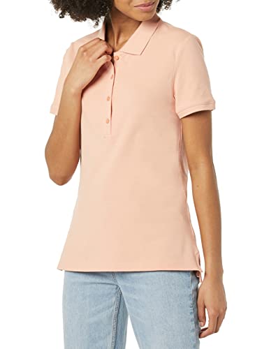 Amazon Essentials Polo A Manica Corta (Taglie Forti Disponibili) Donna, Rosa Corallo, S