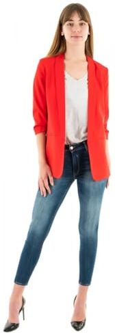 Only Onlelly 3/4 Life Blazer Tlr Noos, Blazer Donna, Rosso (High Risk Red), 40