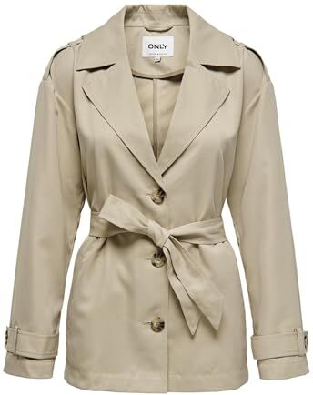 Only Onlline Otw Noos-Trench Corto, Humus, XS Donna