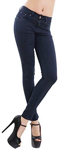 Toocool Jeans Donna Pantaloni Skinny Slim Elasticizzati Push up Aderenti Nuovi M5780 [S,Blu Scuro]