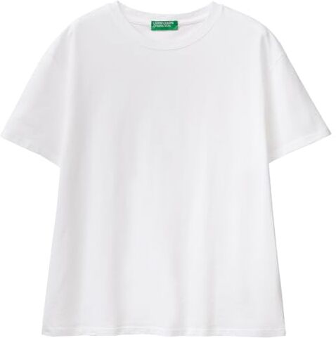 United Colors Of Benetton T-Shirt , Bianco Ottico 101, XL Donna