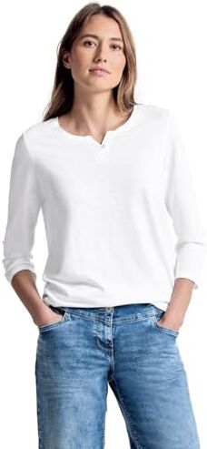 Cecil 313172 Fenja T-Shirt, Bianco (White 10000), XX-Large Donna