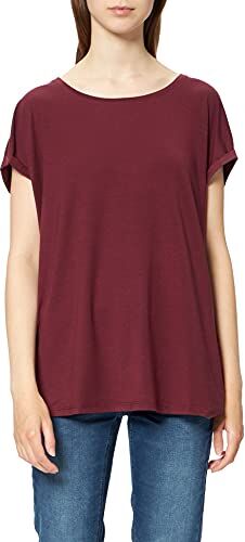 Vero Moda Vmava Plain SS Top Ga Noos Maglietta, Rosso (Port Royale), S Donna