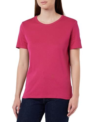 United Colors Of Benetton T-Shirt , Rosso Magenta 2E8, L Donna