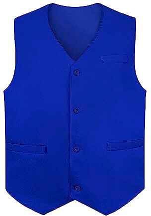 Top Tie Gilet da Uomo, Canottiera Unisex con Bottoni, Smanicato Gilet per commesso del supermercato e volontari