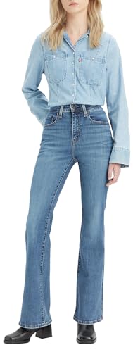 Levis 726 High Rise Flare, Jeans Donna, Blue Wave Mid, 27W / 34L