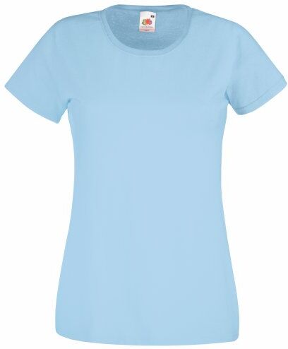 Fruit of the Loom Maglia Manica Corta Donna (XS) (Azzurro Cielo)