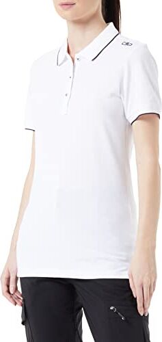 CMP Polo elasticizzata da donna, Bianco, 48