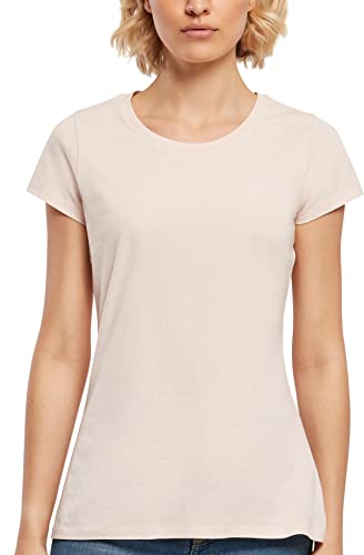 Build Your Brand Maglietta da Donna Basic T-Shirt, Colore: Rosa, XS