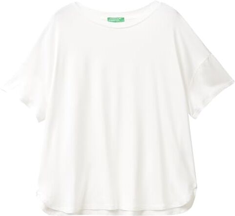 United Colors Of Benetton T-Shirt , Bianco Latte 074, XL Donna