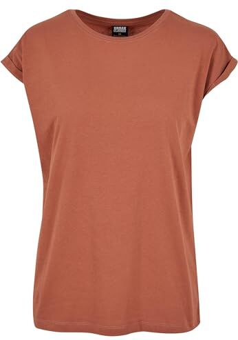 Urban Classics Maglietta da Donna Extended Shoulder Tee T-Shirt, Terracotta, S