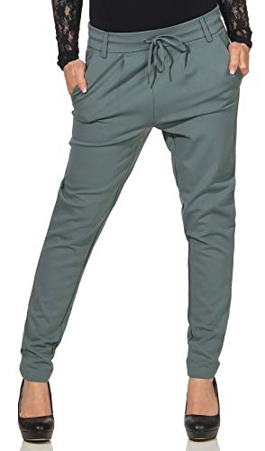 Only Poptrash Trousers, Pantaloni Donna, Balsam Green, S / 34L