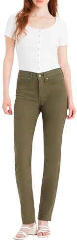 Levis 312 Shaping Slim, Jeans, Donna, Olive Night Twill, 33W / 32L