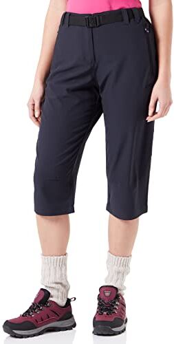 CMP Pantaloni capri elasticizzati da donna, Antracite, 46