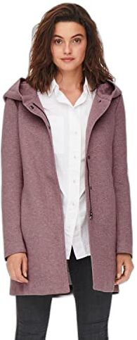 Only ONLSEDONA Light Coat Otw Noos Cappotto, Rose Brown/Melange, L Donna