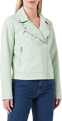 Jack & Jones JJXX JXGAIL Faux Leather Biker Jacket Noos Giacca Ecopelle, Smoke Green, M da Donna