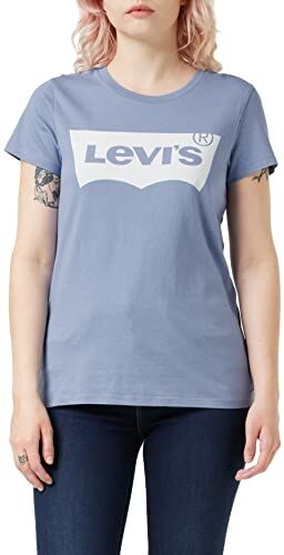 Levis The Perfect Tee Maglietta, Seasonal Bw Country Blue, XS Donna