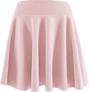 JOPHY & CO. Gonna Donna Plissettata Midi Versatile Vita Elastica (cod. 7089) (3XL, Rosa Corto)