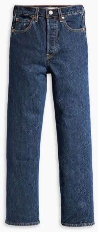 Levis Ribcage Straight Ankle, Jeans Donna, Salsa Dark Stone, 30W / 31L