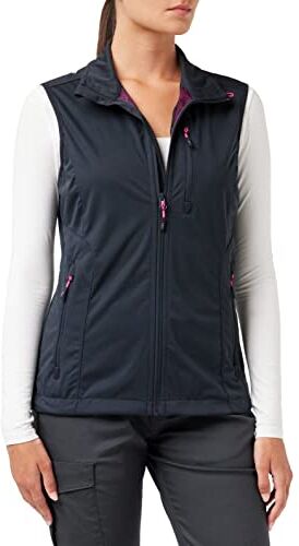 CMP Gilet in Light Softshell da Donna, Antracite-Purple Fluo, 50