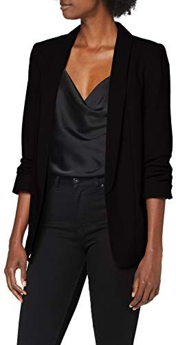 PIECES Pcboss 3/4 Blazer Noos, Donna, Nero (Black Black), 42 (Taglia Produttore: Small)