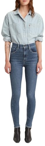 Levis Mile High Super Skinny, Jeans Donna, Blu (Venice For Real), 29W / 32L