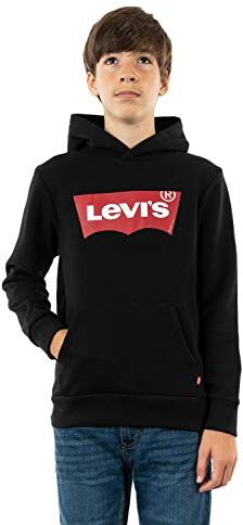 Levis Lvb Batwing Screenprint Hoodie, Felpa con Cappuccio Bambini e ragazzi, Nero (Black), 8 anni