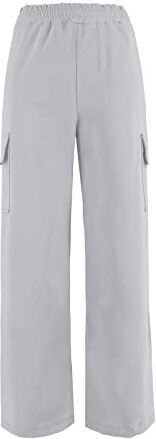 JOPHY & CO. Pantalone Donna Cargo Gamba Larga (cod. 8802) (S, Grigio)