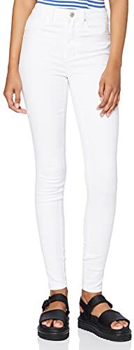 Only Onlroyal HW Skinny Fit Jeans, White, XS / 30 Donna