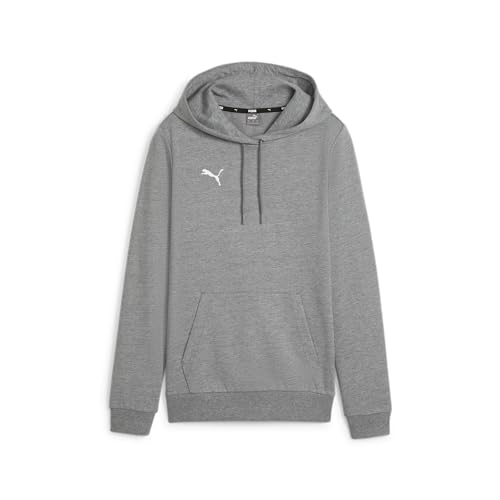 Puma teamGOAL Casuals Hoody Wmn, Pullover Women's, Grigio Medio Erica Bianco, S