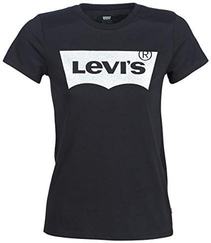 Levis The Perfect Tee Maglietta, Holiday Tee Black, XL Donna