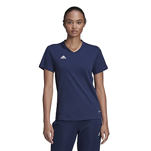 Adidas Entrada 22 T-Shirt, T-Shirt Donna, Team Navy Blue 2, XL Tall 2 inch