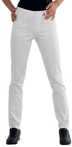 Isacco 024850 Margarita Donna Pantalone, Taglia 40, Bianco