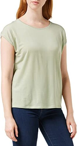 Vero Moda Vmava Plain SS Top Ga Noos Maglietta, Verde (Desert Sage), XS Donna