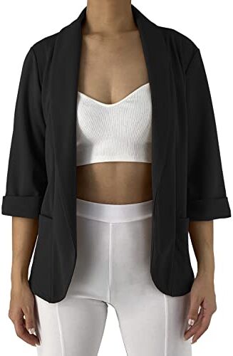 JOPHY & CO. Giacca Blazer Donna con Tasche (cod. ) (M, Nero)