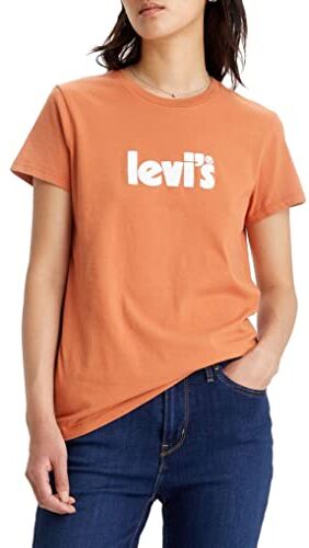 Levis The Perfect Tee Maglietta, Poster Logo Autumn Leaf, M Donna