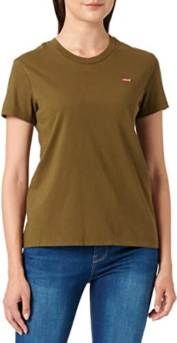 Levis Perfect Tee, Donna, Dark Olive, XS