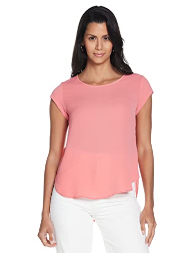 Only Onlvic S/S Solid Top Noos Wvn T-Shirt, Rosa (Tea Rose), 38 EU Donna