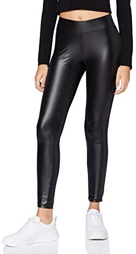 Urban Classics Ladies Imitation Leather Leggings, Nero, XXL Sottile Donna